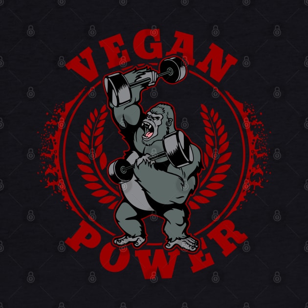 Vegan Power Bodybuilder Gorilla by RadStar